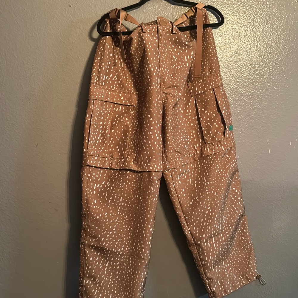 Brown and white cargo pants by ME never worn